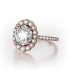 Michael M Defined Graduated Halo Engagement Ring R739-1.5