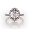 Michael M Defined Graduated Halo Engagement Ring R739-1.5