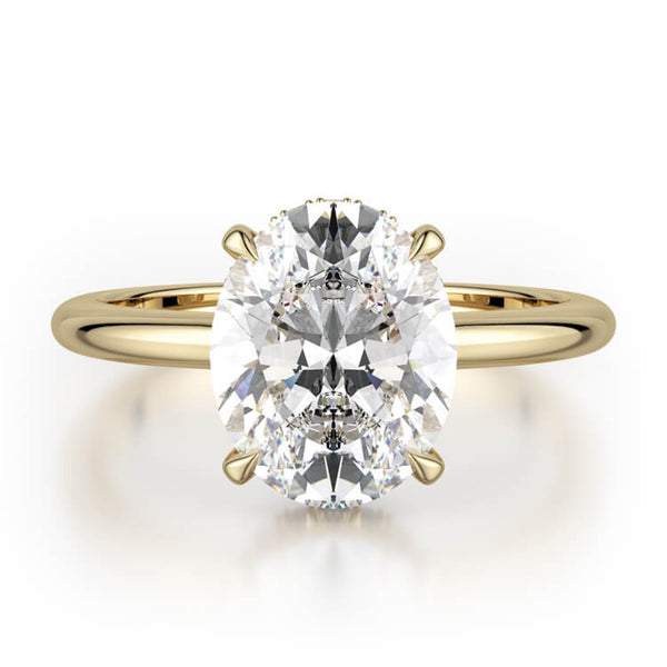 Michael M Crown Oval-Cut Diamond Solitaire R750-1RD