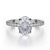 Michael M Crown Oval-Cut Diamond Solitaire R750-3-OV