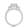 Michael M TRINITY 18K White Gold Engagement Ring R767-2.5