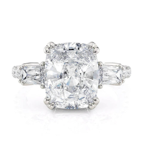 Michael M 18K White Gold Diamond Engagement Ring R768-4