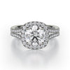 Michael M EUROPA 18K White Gold Diamond Engagement Ring R783-2