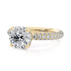 Michael M CROWN 18K White Gold Engagement Ring R787-2
