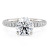 Michael M CROWN 18K White Gold Engagement Ring R787-2