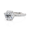 Michael M CROWN 18K White Gold Diamond Engagement Ring R789-2