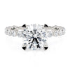 Michael M CROWN 18K White Gold Engagement Ring R791-2