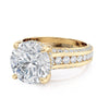 Michael M CROWN Round Center Diamond Engagement Ring R797-4