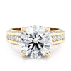 Michael M CROWN Round Center Diamond Engagement Ring R797-4