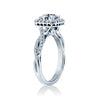 Verragio 14K White Gold Round Diamond Center Halo Engagement Ring Renaissance-918CU7