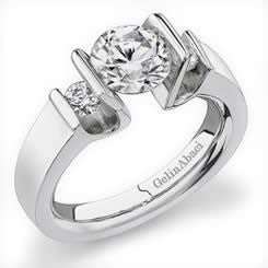 Gelin Abaci Three-Stone Diamond Engagement Ring TR-217A
