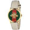 Gucci G-Timeless Green and Red Dial Gold Bee Women's Watch YA1264128
