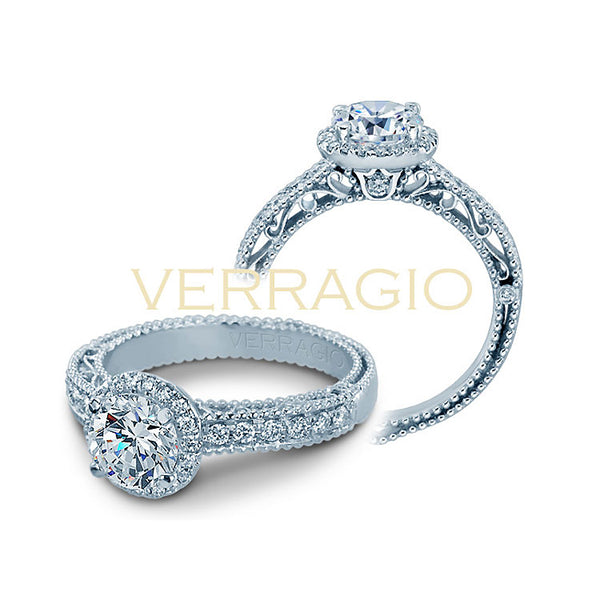 Verragio 18K White Gold Diamond Engagement Ring VENETIAN-5002R-1