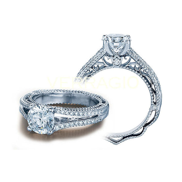 Verragio Pave-set Round Brilliant-cut Diamond Engagement Ring VENETIAN-5008