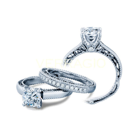 Verragio Venetian 18K White Gold Diamond Engagement Ring VENETIAN-5012