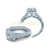 Verragio Venetian 18K White Gold Round Center Engagement Ring VENETIAN-5015R-1