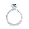A.Jaffe Twist Shank Diamond Engagement Ring MES740Q/226