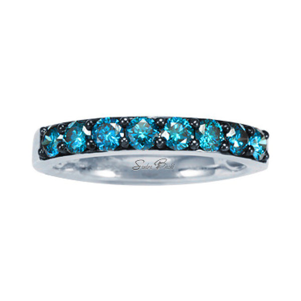 Sandra Biachi Interchangeable Blue Diamond Single Row Band BC201BD