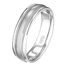 Scott Kay 14K White Gold Classic Men's Wedding Band C0224C65W6