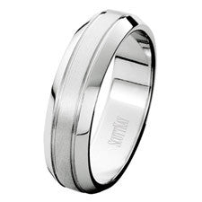 Scott Kay 14K White Gold Classic Men's Wedding Band C0522C60W6