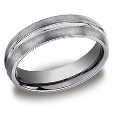 Benchmark Satin-finished Tungsten Men's Wedding Band CF56411TG