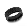 Benchmark Comfort-Fit Black Titanium 8mm Men's Wedding Band CF68985