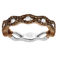 Sandra Biachi 14K White Gold Cafe Diamond Band CH344