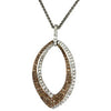 Sandra Biachi 14K White Gold Cafe & White Diamond Pendant CH631