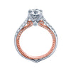 Verragio 18K White & Rose Gold Engagement Ring COUTURE-0445-2WR