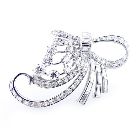 Vintage White Gold Diamond Pendant