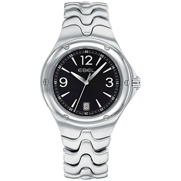 Pre-Owned Ebel Sport Wave Black Dial Quartz Men's Watch E9955K41