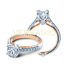 Verragio 18K White & Rose Gold Diamond Engagement Ring COUTURE-0417R-TT