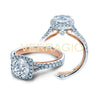 Verragio 18K Two Tone Cushion Halo Diamond Engagement Ring COUTURE-0424CU-TT