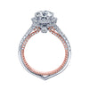 Verragio Two-Tone Floral Setting Diamond Engagement Ring COUTURE-0444-2WR