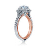 Verragio Two-Tone Floral Setting Diamond Engagement Ring COUTURE-0444-2WR