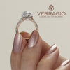 Verragio Two-Tone Floral Setting Diamond Engagement Ring COUTURE-0444-2WR