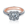 Verragio Two-Tone Floral Setting Diamond Engagement Ring COUTURE-0444-2WR