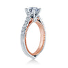 Verragio 18K White & Rose Gold Engagement Ring COUTURE-0445-2WR