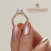 Verragio 18K White & Rose Gold Engagement Ring COUTURE-0445-2WR