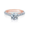 Verragio 18K White & Rose Gold Engagement Ring COUTURE-0445-2WR