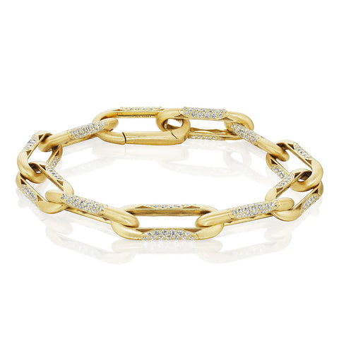 Tacori 18K Yellow Gold Large Link Bracelet FB672SY8
