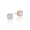 Tacori Dantela 18K Rose Gold Diamond Stud Earrings FE64365PK