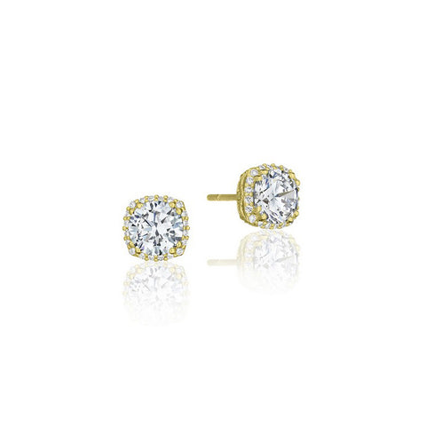 Tacori Encore 18K Yellow Gold Diamond Stud Earrings FE64365Y