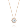 Tacori Art Deco Bloom 18K Rose Gold Diamond Necklace FP804RD65PK