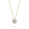 Tacori Petite Crescent 18K Yellow Gold 18" Diamond Pendant Necklace FP804RD75Y