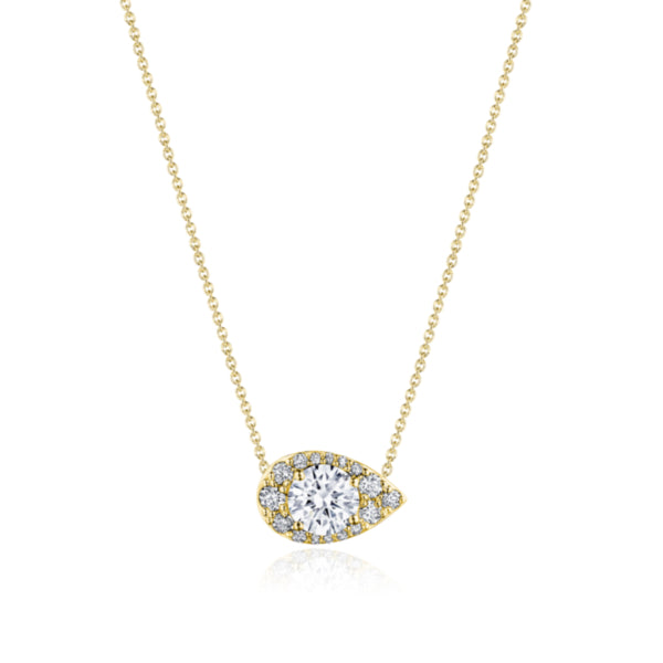 Tacori 18K Yellow Gold 17" Pear Bloom Diamond Necklace FP811ERDPS65Y