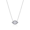 Tacori 18K White Gold 17" Marquise Bloom Diamond Necklace FP811HRDMQ65
