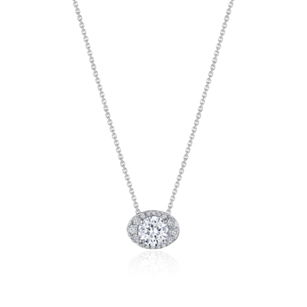 Tacori 17" Horizontal Oval Bloom Diamond Necklace FP811HRDOV65