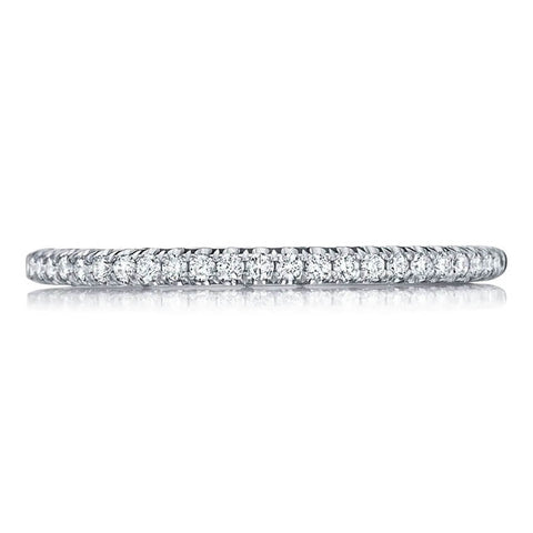 Tacori Petite Crescent Ladies Platinum Diamond Wedding Band HT254515B34