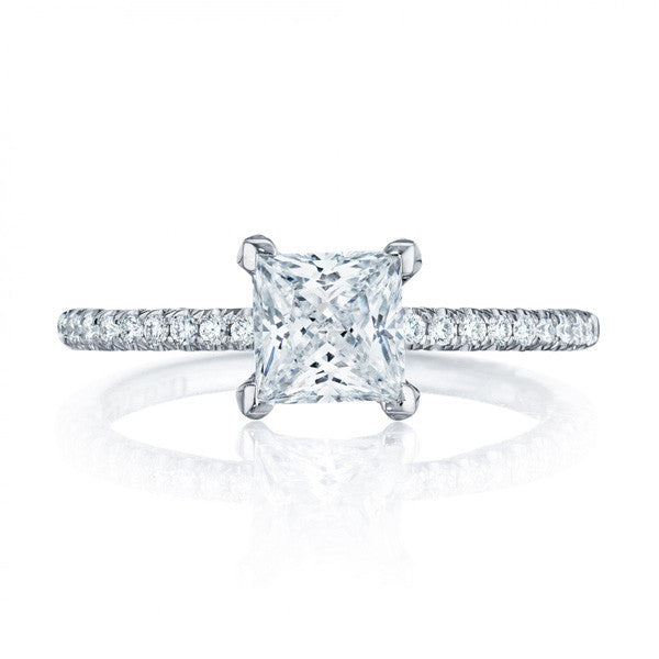 Tacori Petite Crescent Platinum Engagement Ring HT254515PR55